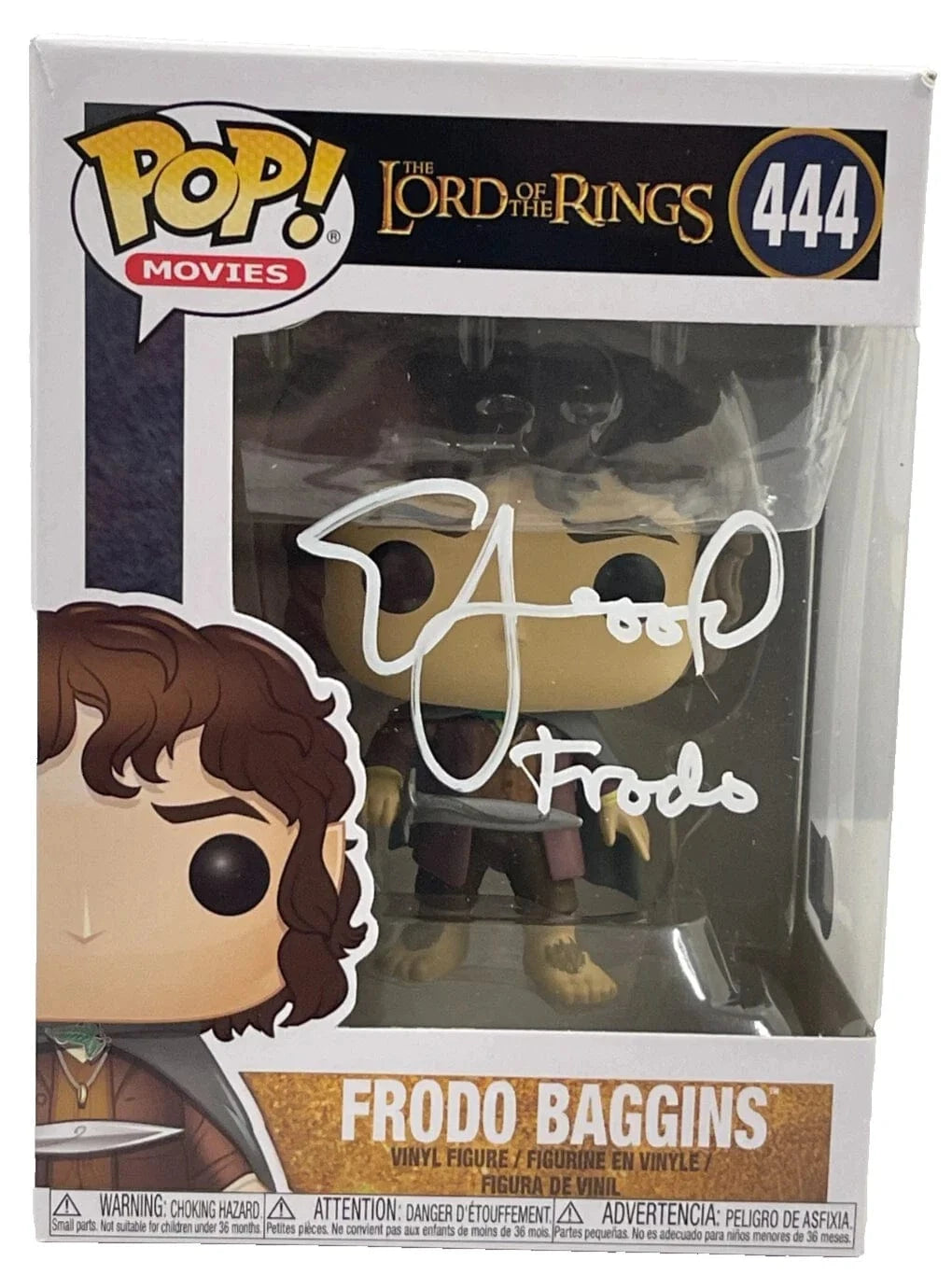 Elijah Wood Authentic Autographed Frodo Baggins Lord of the Rings 444 Funko Pop Figure #2