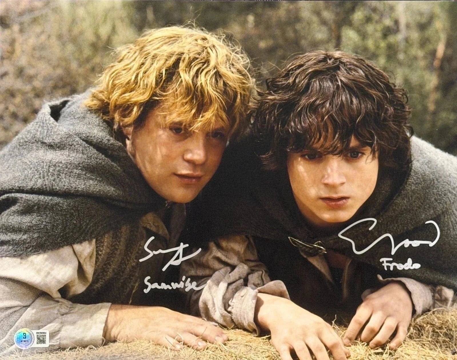 Elijah Wood & Sean Astin Autographed 11x14 Frodo