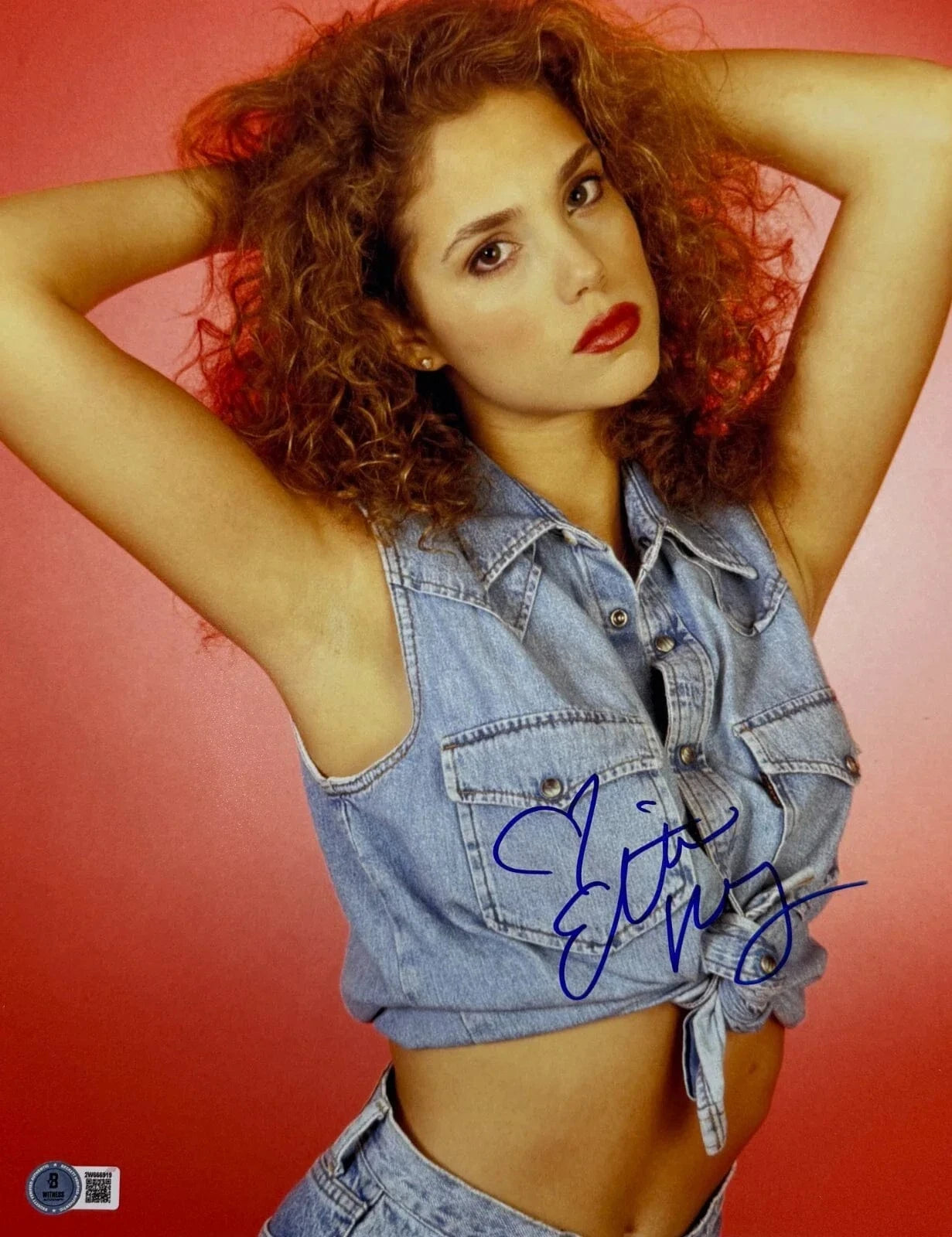 Elizabeth Berkley Signed 11x14 Photo Beckett COA - Item #1