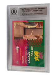 Elizabeth Berkley signed Saved by the Bell 1992 Pacific Card 43 — card back view