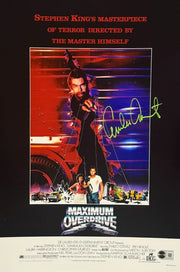Emilio Estevez Authentic Autographed Maximum Overdrive 12x18 Photo