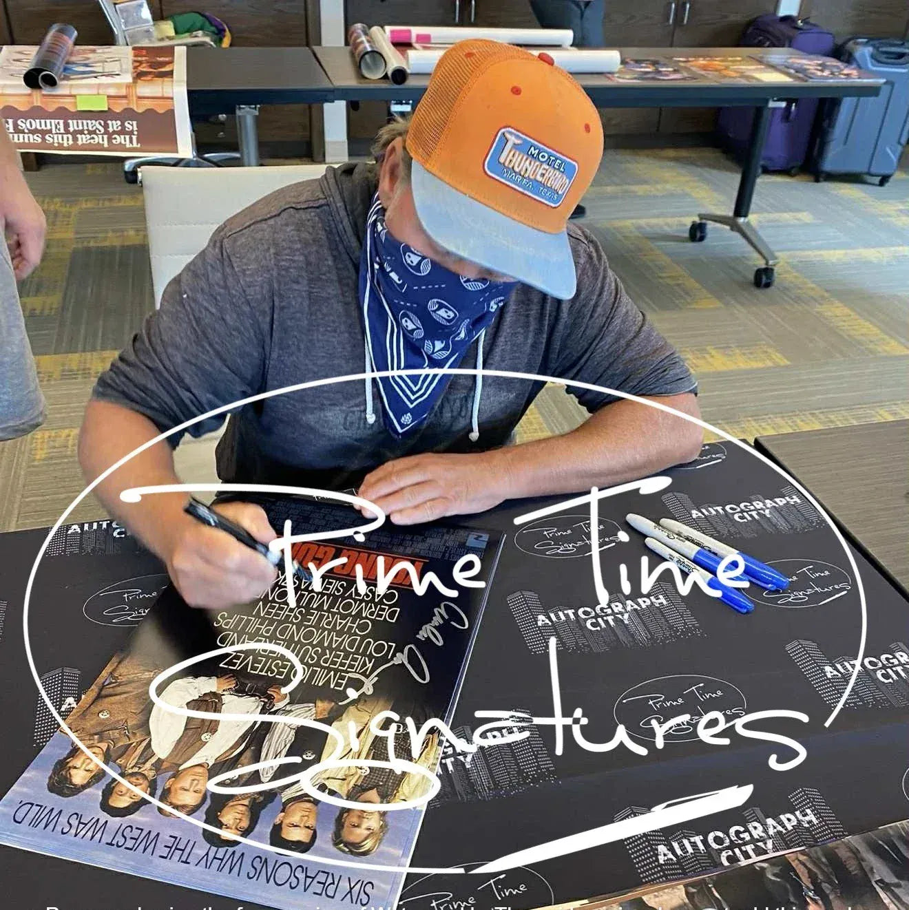 Emilio Estevez Signed 12x18 Poster Beckett COA - Item #1 - Proof Photo