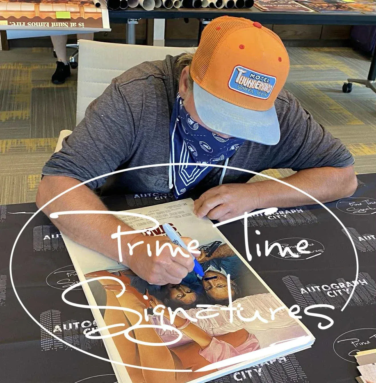 Emilio Estevez Signed 12x18 Poster Beckett COA - Item #1 - Proof Photo