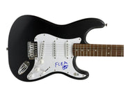 Flea of Red Hot Chili Peppers Signed Guitar Beckett COA - Detail View