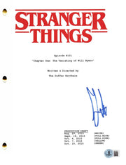 Gaten Matarazzo signed Stranger Things pilot script — Beckett authenticated
