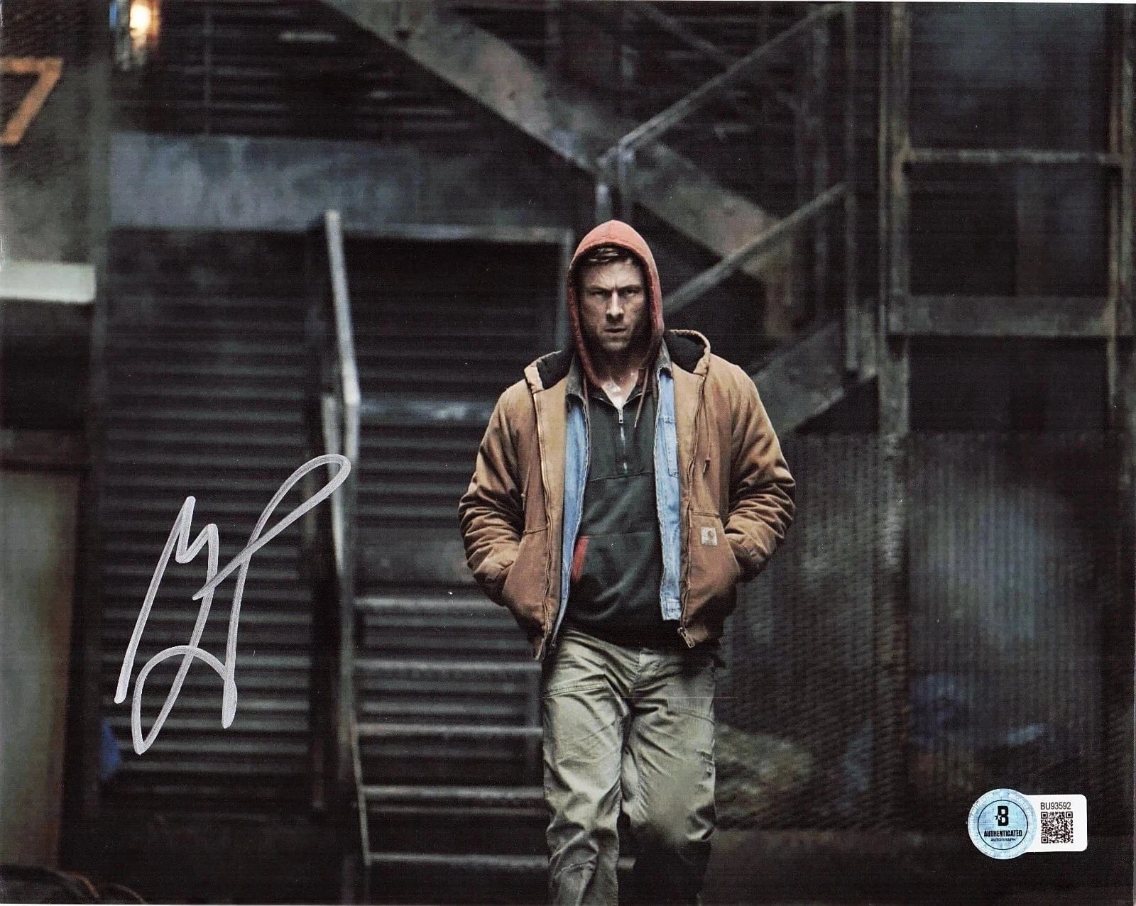 Glen Powell Signed 8x10 Photo from The Running Man Beckett COA - Item #24