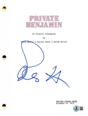 Goldie Hawn signed Private Benjamin movie script — Beckett authenticated