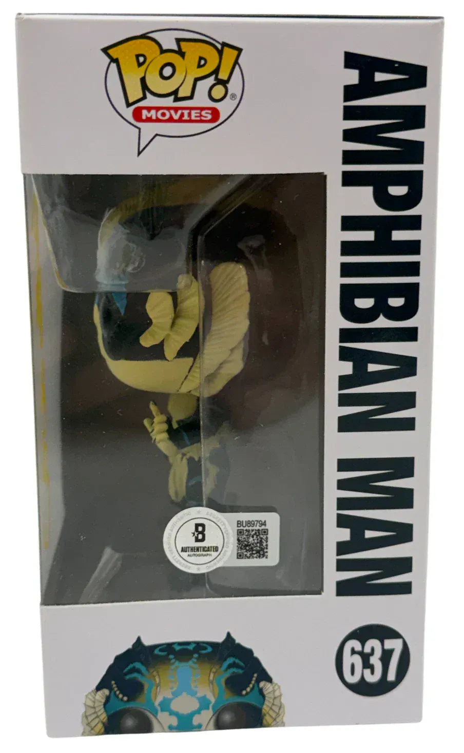 Guillermo del Toro Signed Amphibian Man The Shape of Water The Shape of Water Funko Pop Figure Beckett COA