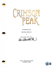 Guillermo del Toro autographed crimson peak script with certificate of authenticity