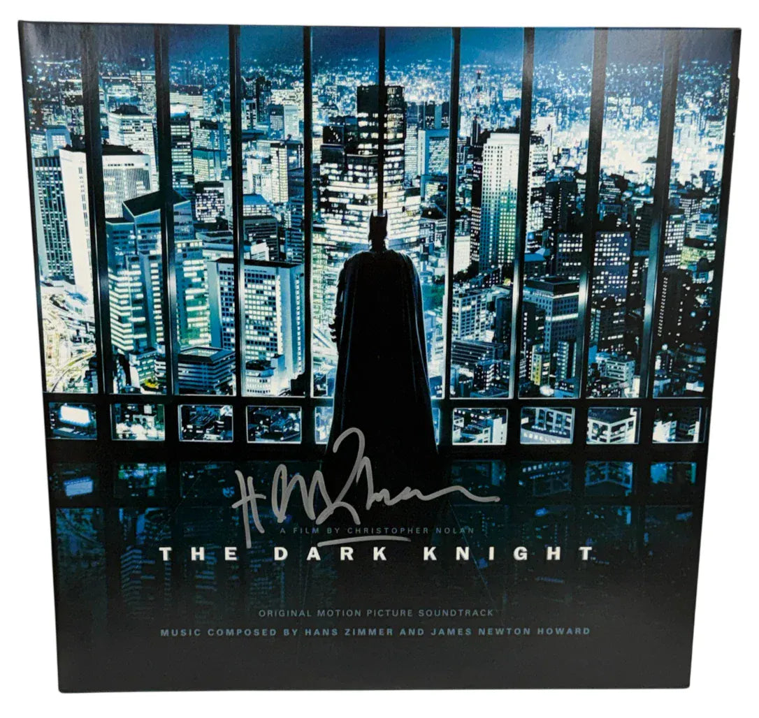 Hans Zimmer signed The Dark Knight soundtrack vinyl record — Beckett authenticated