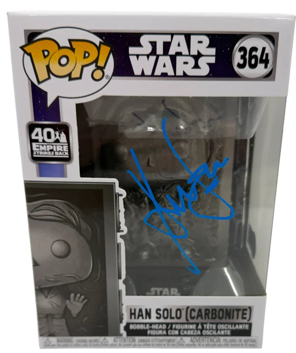 Harrison Ford Han autographed Funko Pop #364 with certificate of authenticity
