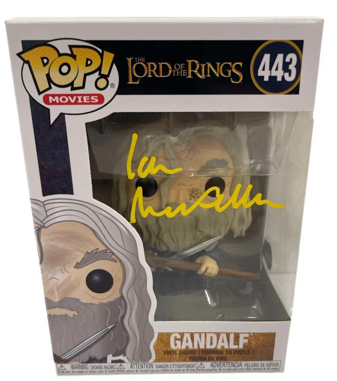Ian McKellen signed Gandalf Lord of the Rings Funko Pop #443 — Beckett authenticated