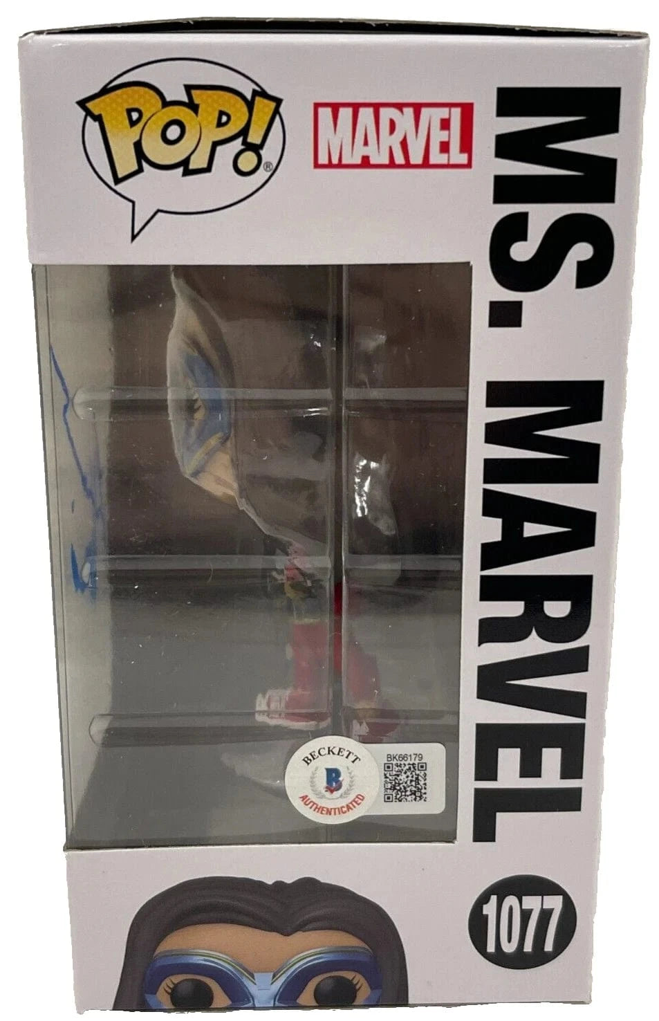 Iman Vellani Signed Funko from The Marvels Beckett COA - Item #1 - Detail View