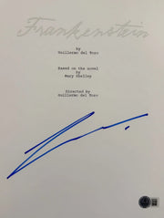 Jacob Elordi signed Frankenstein movie script — Beckett authenticated