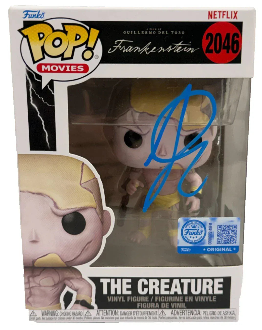 Jacob Elordi signed The Creature Frankenstein Funko Pop #2046 — Beckett authenticated
