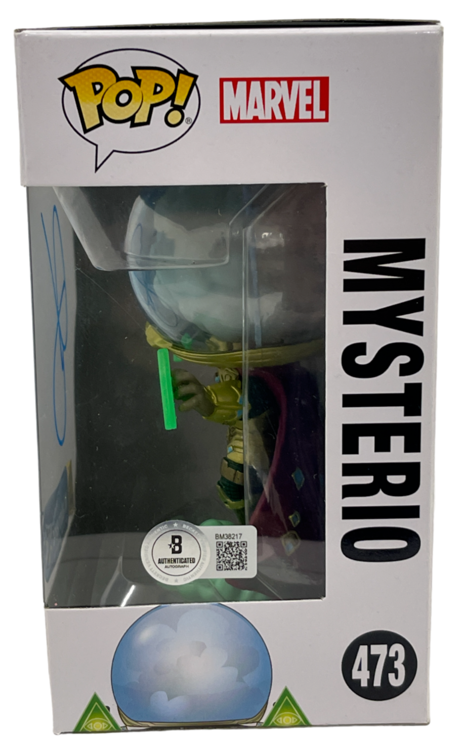 Jake Gyllenhaal Authentic Autographed Mystero Spider-Man 473 Funko Pop Figure