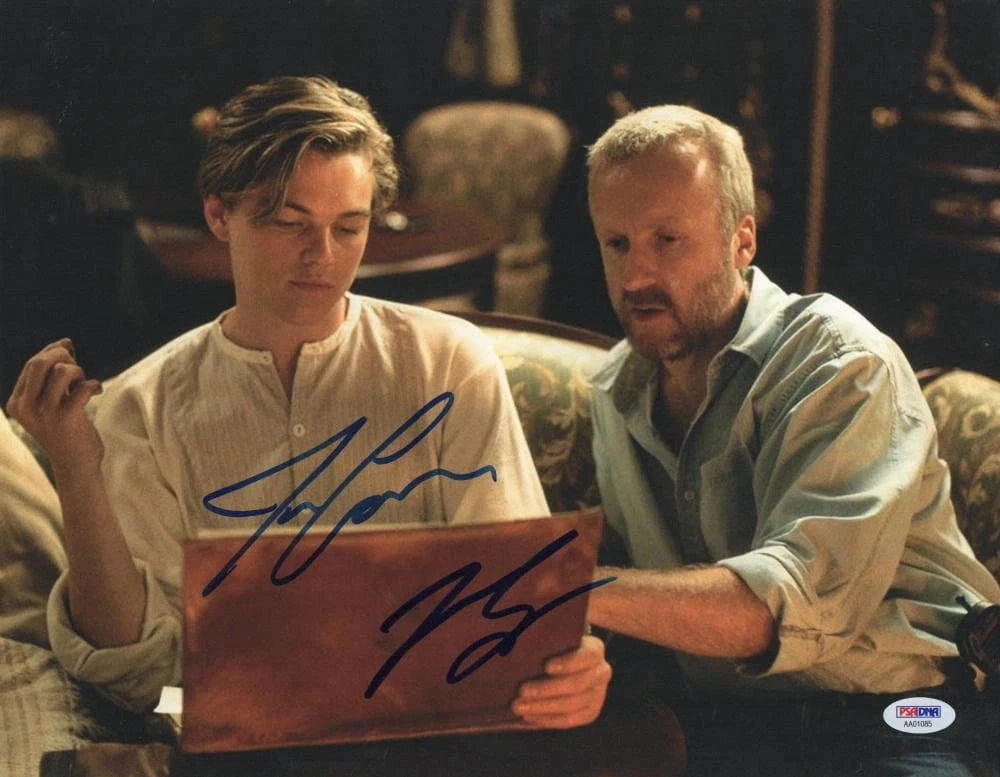Leonardo DiCaprio, James Cameron Authentic Autographed 11x14 Photo