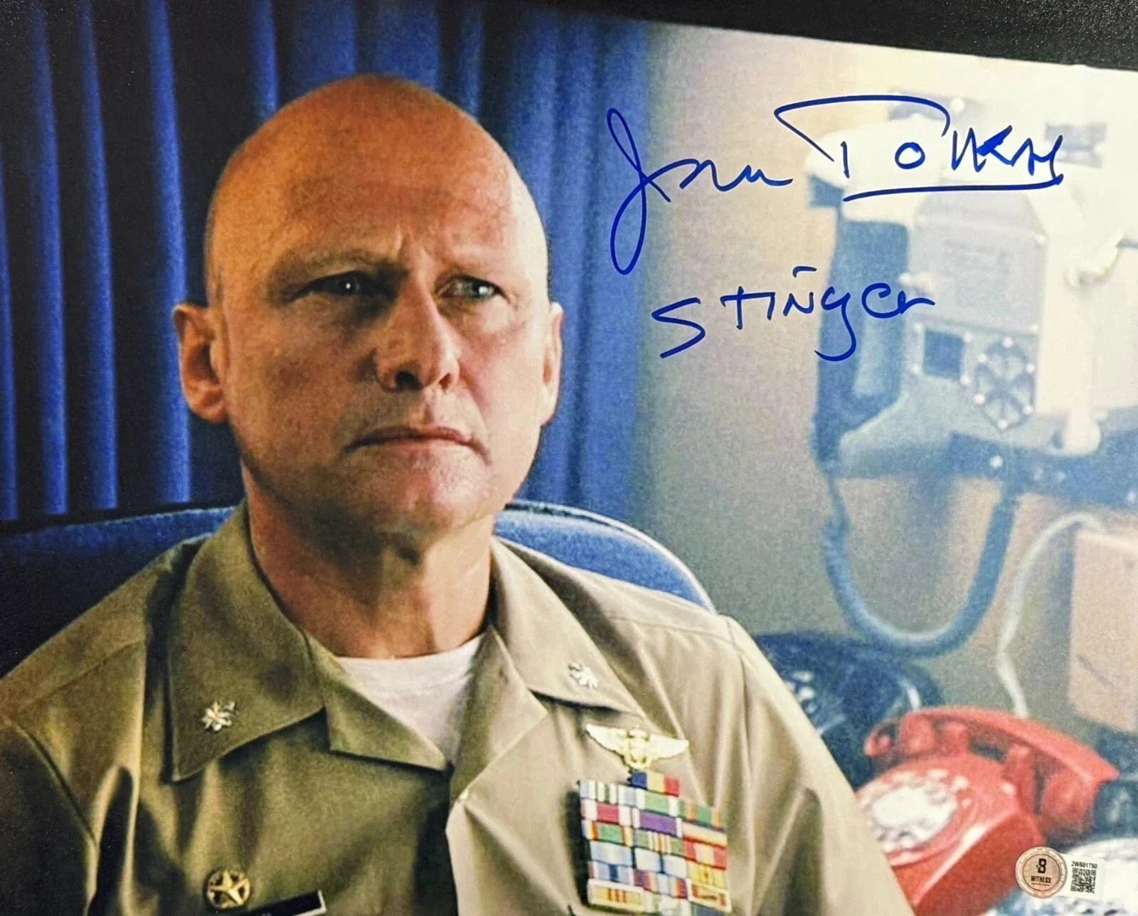 James Tolkan Signed 11x14 Photo from Top Gun Beckett COA - Item #2