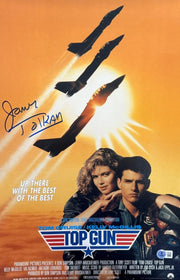 James Tolkan Signed 12x18 Photo from Top Gun Beckett COA
