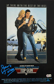 James Tolkan Signed 12x18 Poster from Top Gun Beckett Witness COA - Item #1