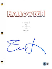 Jamie Lee Curtis signed Halloween movie script — Beckett authenticated