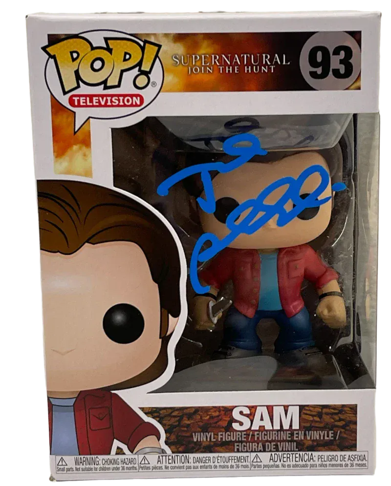 Jared Padalecki signed Sam Supernatural Funko Pop #93 — Beckett authenticated