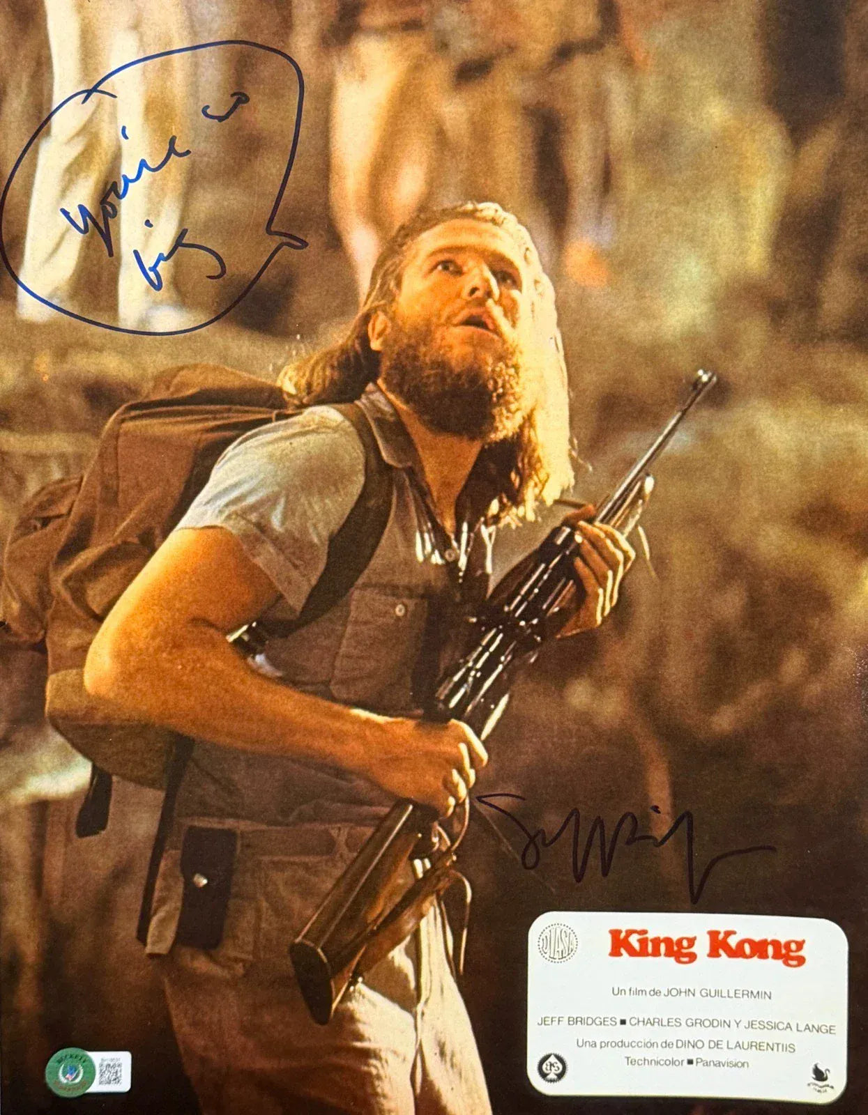 Jeff Bridges signed King Kong 11x14 photo inscribed You're so big — Beckett authenticated