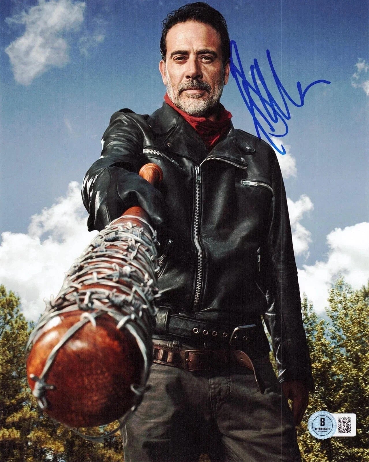 Jeffrey Dean Morgan Signed 8x10 Photo from The Walking Dead Beckett COA - Item #2