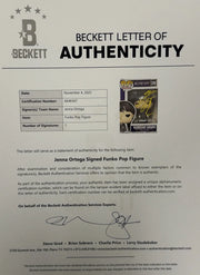 Jenna Ortega Wednesday Wednesday autographed Funko Pop #725 - certificate of authenticity shown