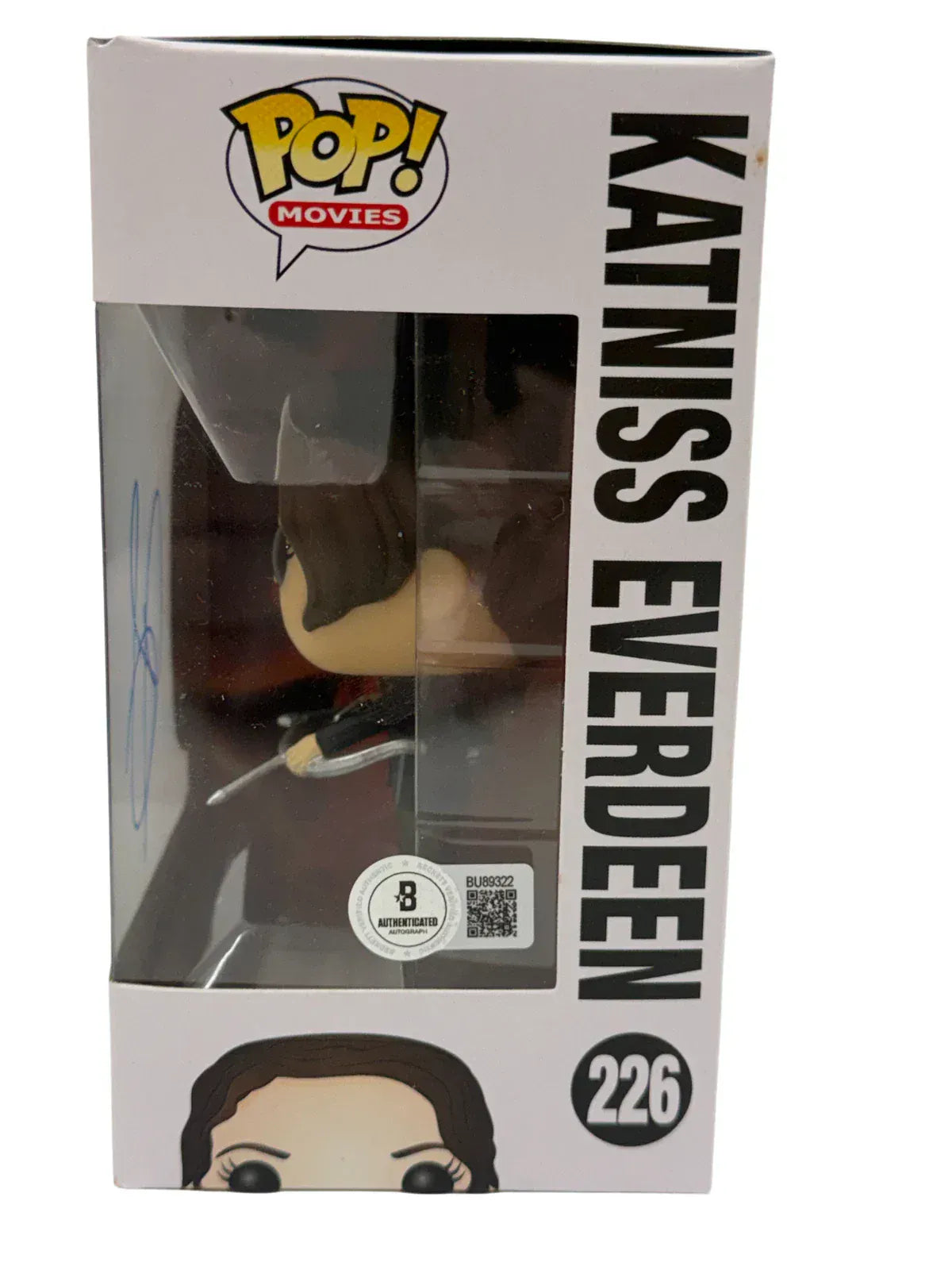 Jennifer Lawrence Signed Katniss Everdeen The Hunger Games The Hunger Games Funko Pop Figure Beckett COA