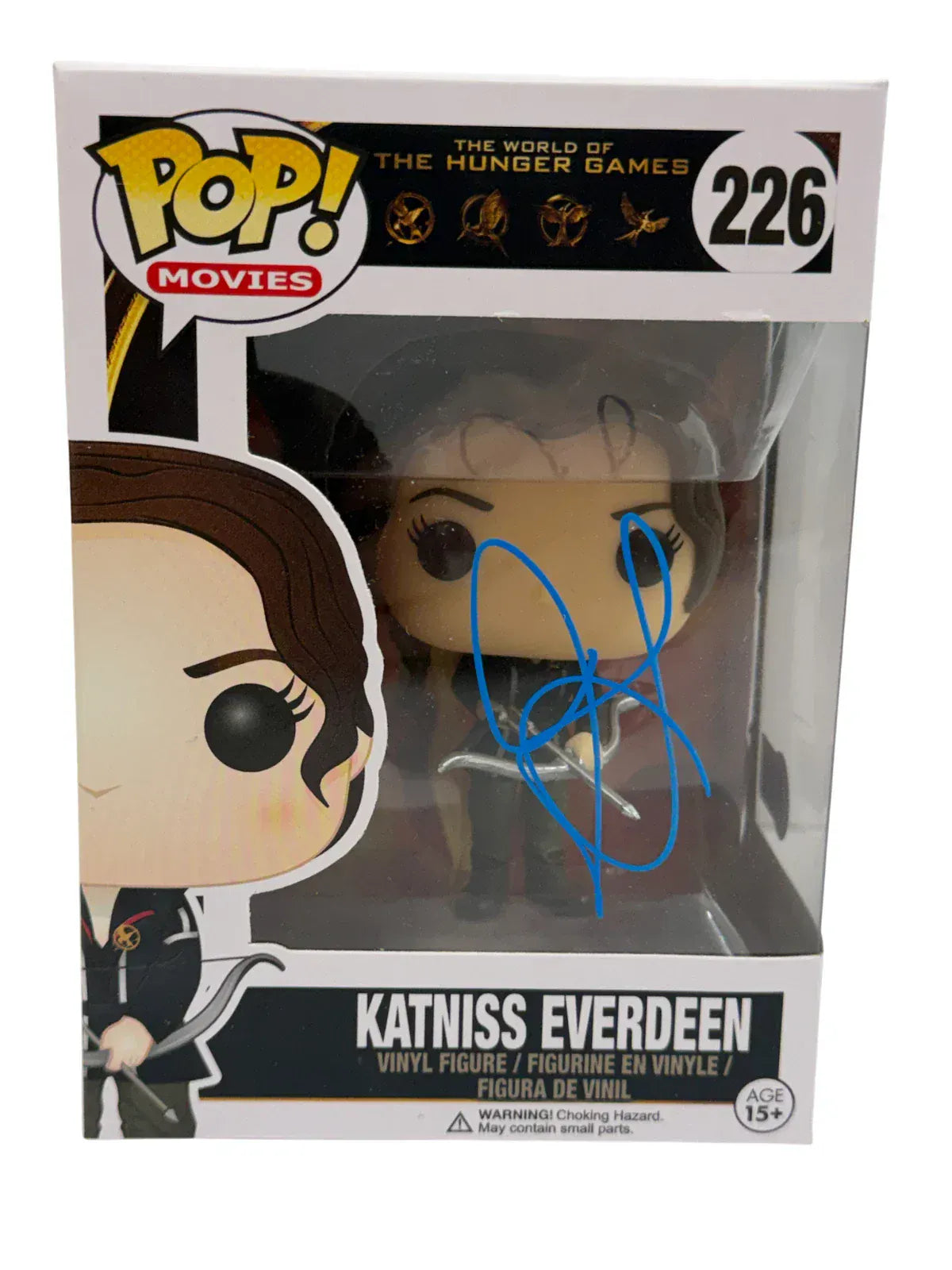Jennifer Lawrence Signed Katniss Everdeen The Hunger Games The Hunger Games Funko Pop Figure Beckett COA