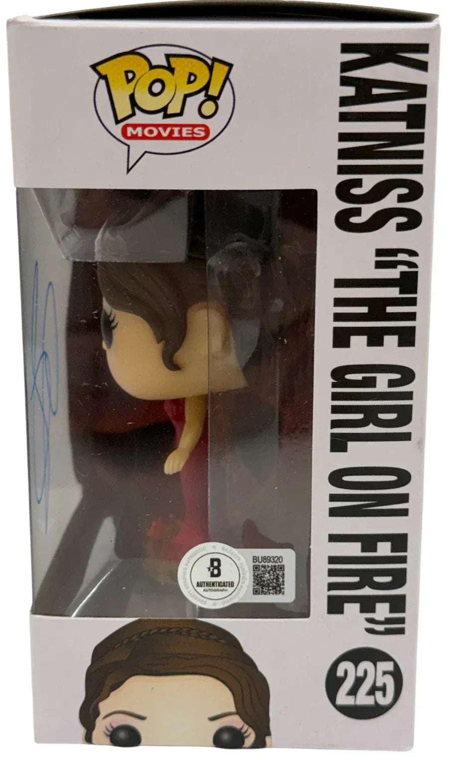 Jennifer Lawrence Signed Katniss "The Girl on Fire" The Hunger Games The Hunger Games Funko Pop Figure Beckett COA