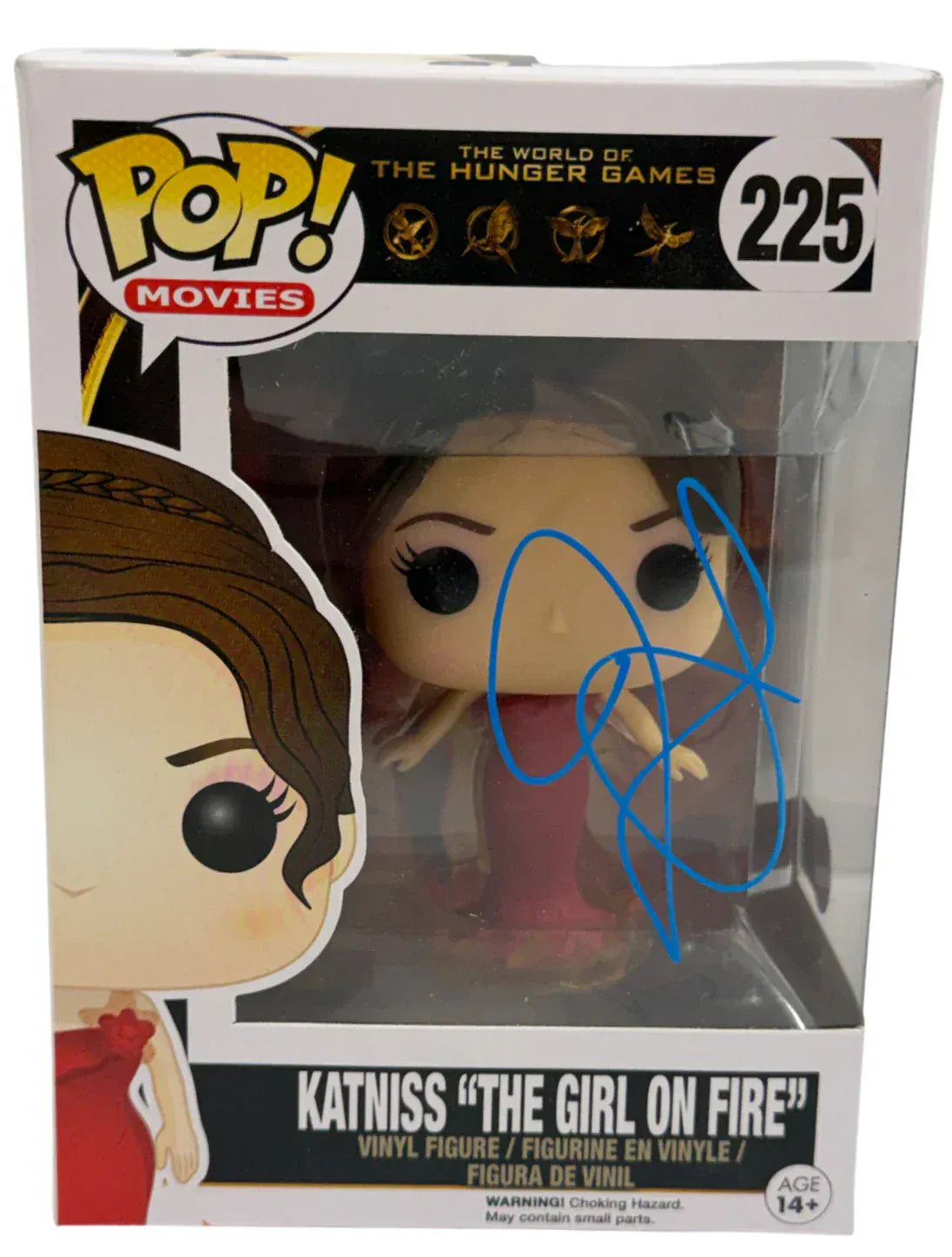 Jennifer Lawrence Signed Katniss "The Girl on Fire" The Hunger Games The Hunger Games Funko Pop Figure Beckett COA