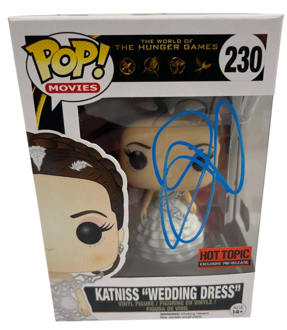Jennifer Lawrence signed Katniss Wedding Dress Hunger Games Funko Pop #230 — Beckett authenticated