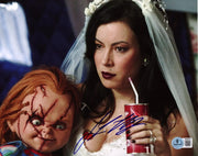 Jennifer Tilly signed Bride of Chucky 8x10 photo with Beckett Hologram & QR Code