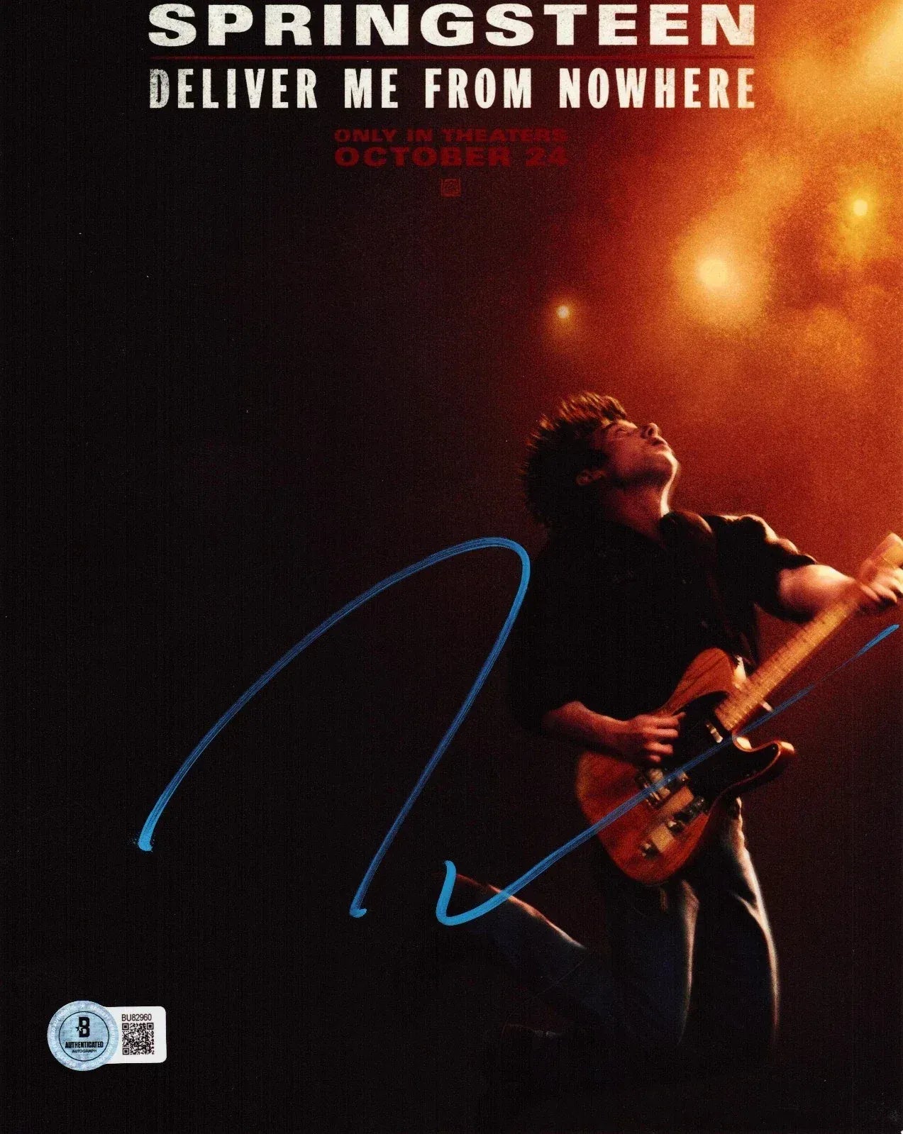 Jeremy Allen Signed 8x10 Photo from Springsteen: Deliver Me From Nowhere Beckett COA - Item #1