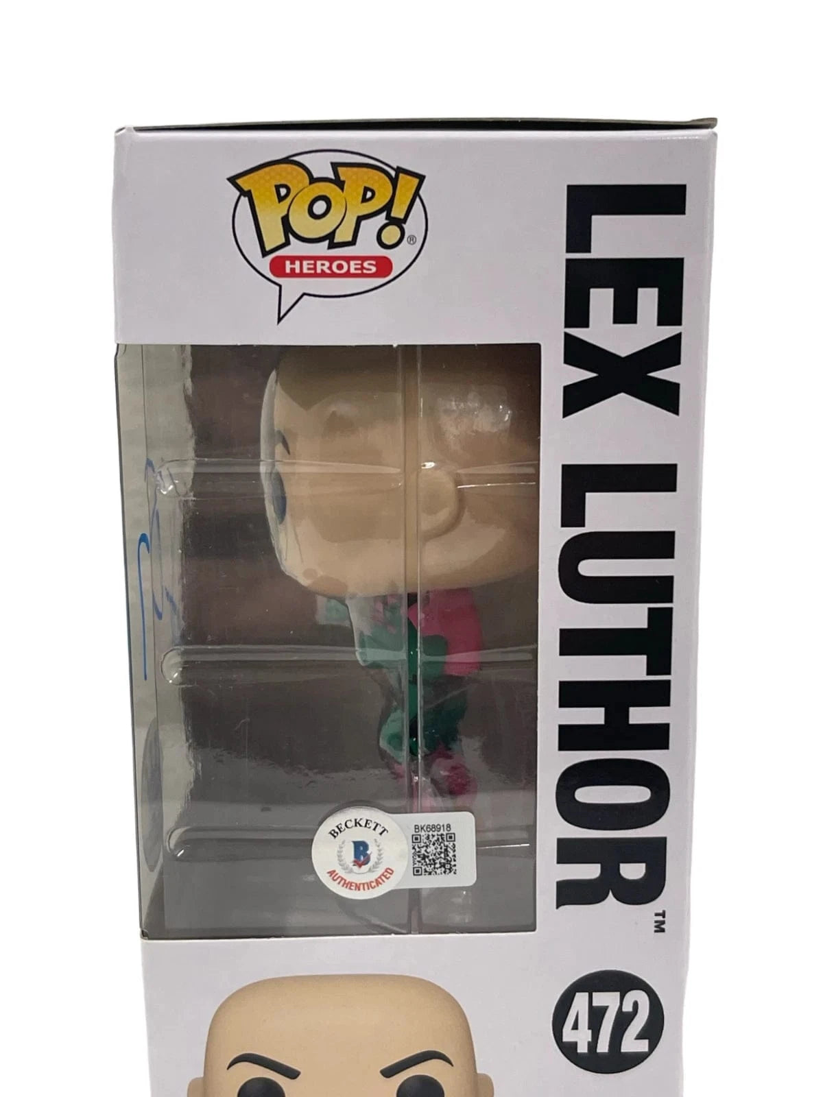 Jesse Eisenberg Signed Funko from Superman Beckett COA - Detail View