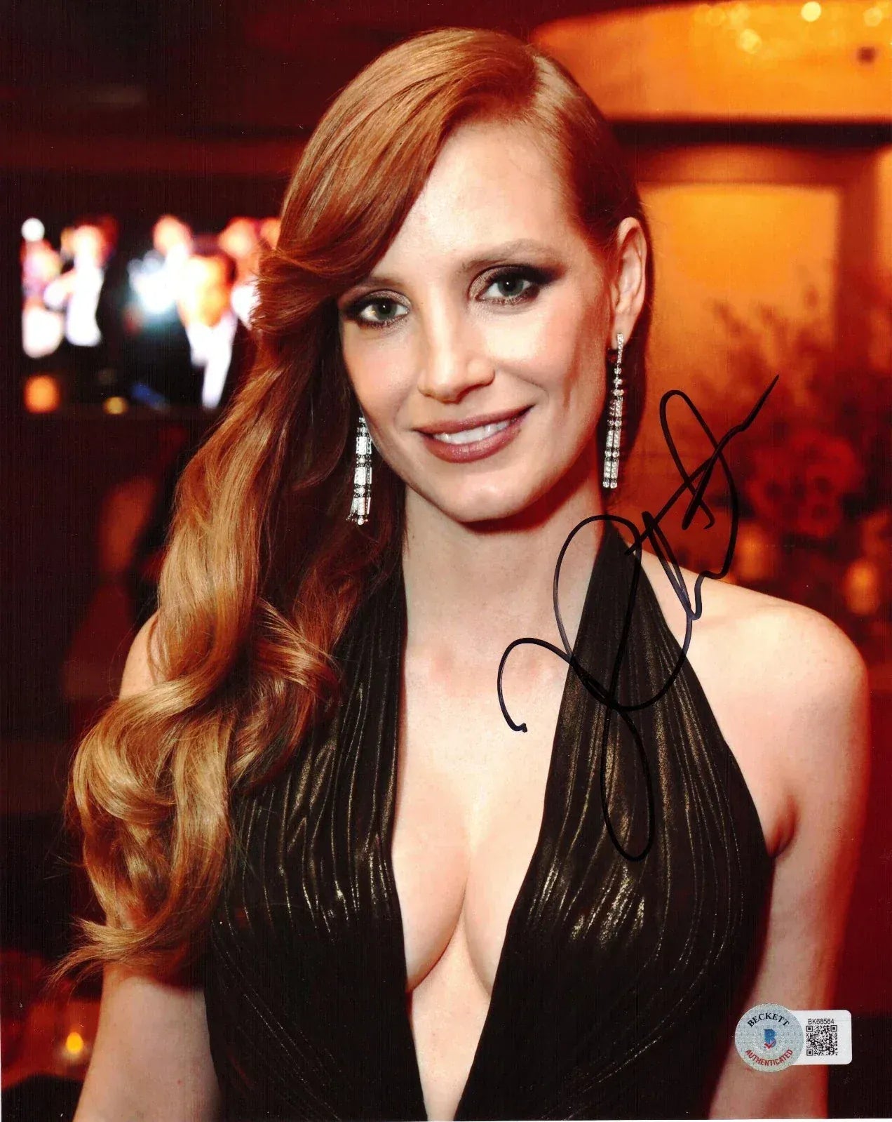 Jessica Chastain Signed 8x10 Photo Beckett COA - Item #4