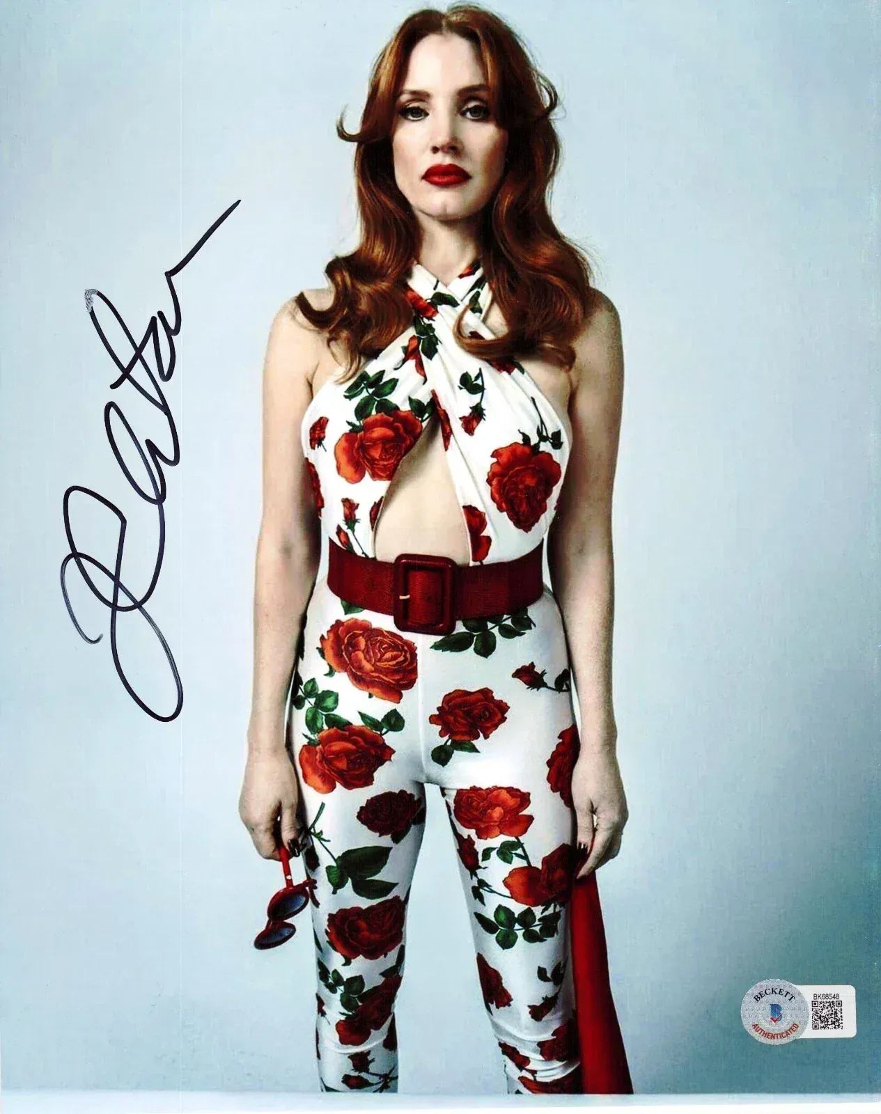 Jessica Chastain Signed 8x10 Photo Beckett COA - Item #9
