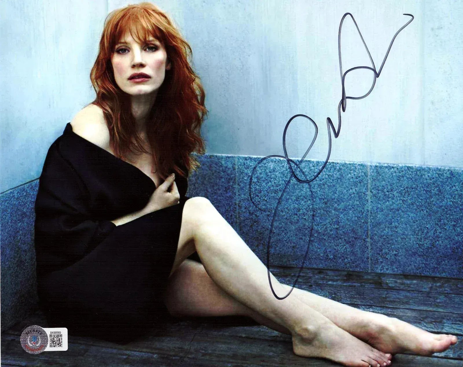 Jessica Chastain Signed 8x10 Photo Beckett COA - Item #4