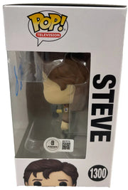 Beckett certificate of authenticity — Joe Keery signed Steve Stranger Things 1300 Funko Pop Figure
