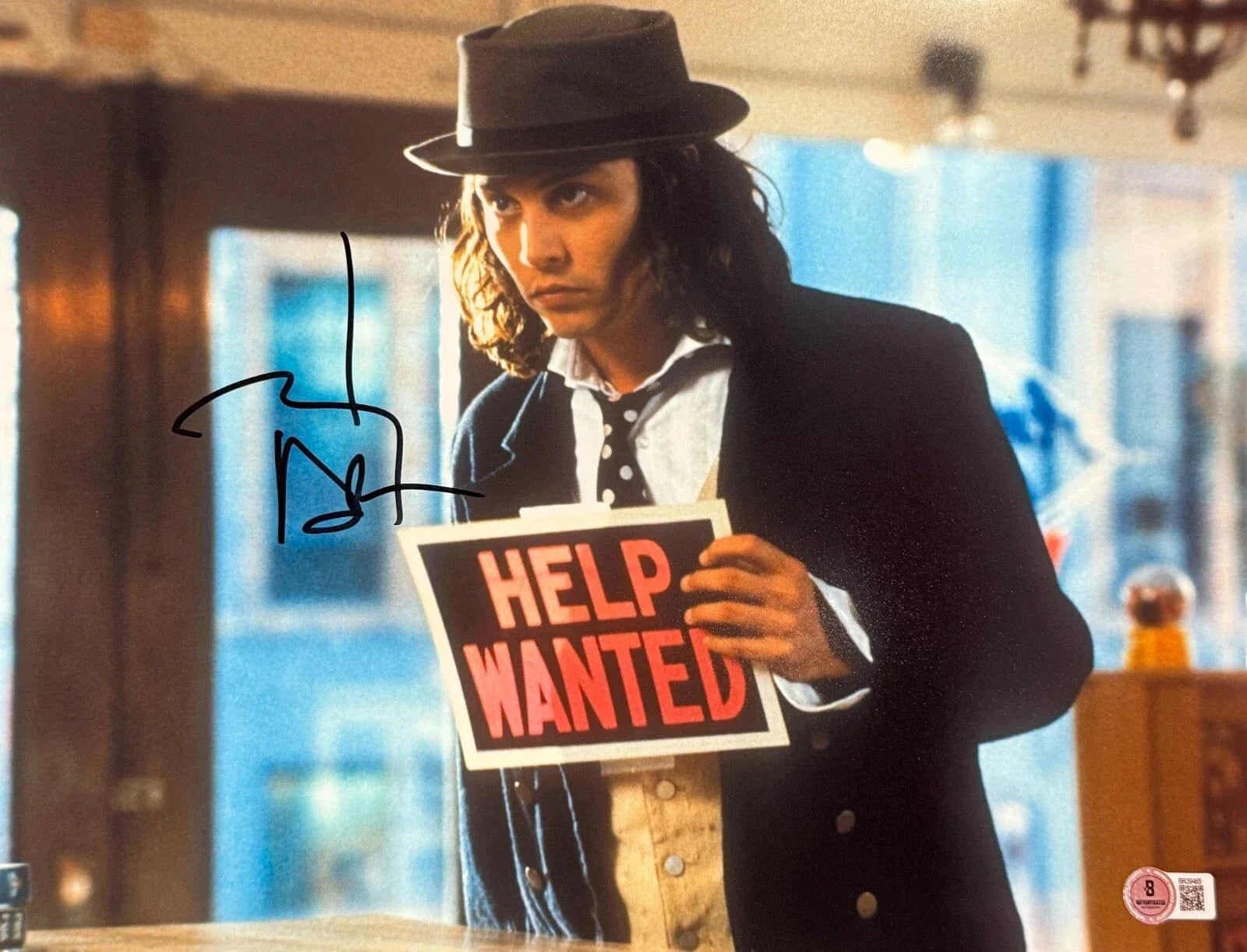 Johnny Depp Signed 11x14 Photo from Benny & Joon Beckett COA