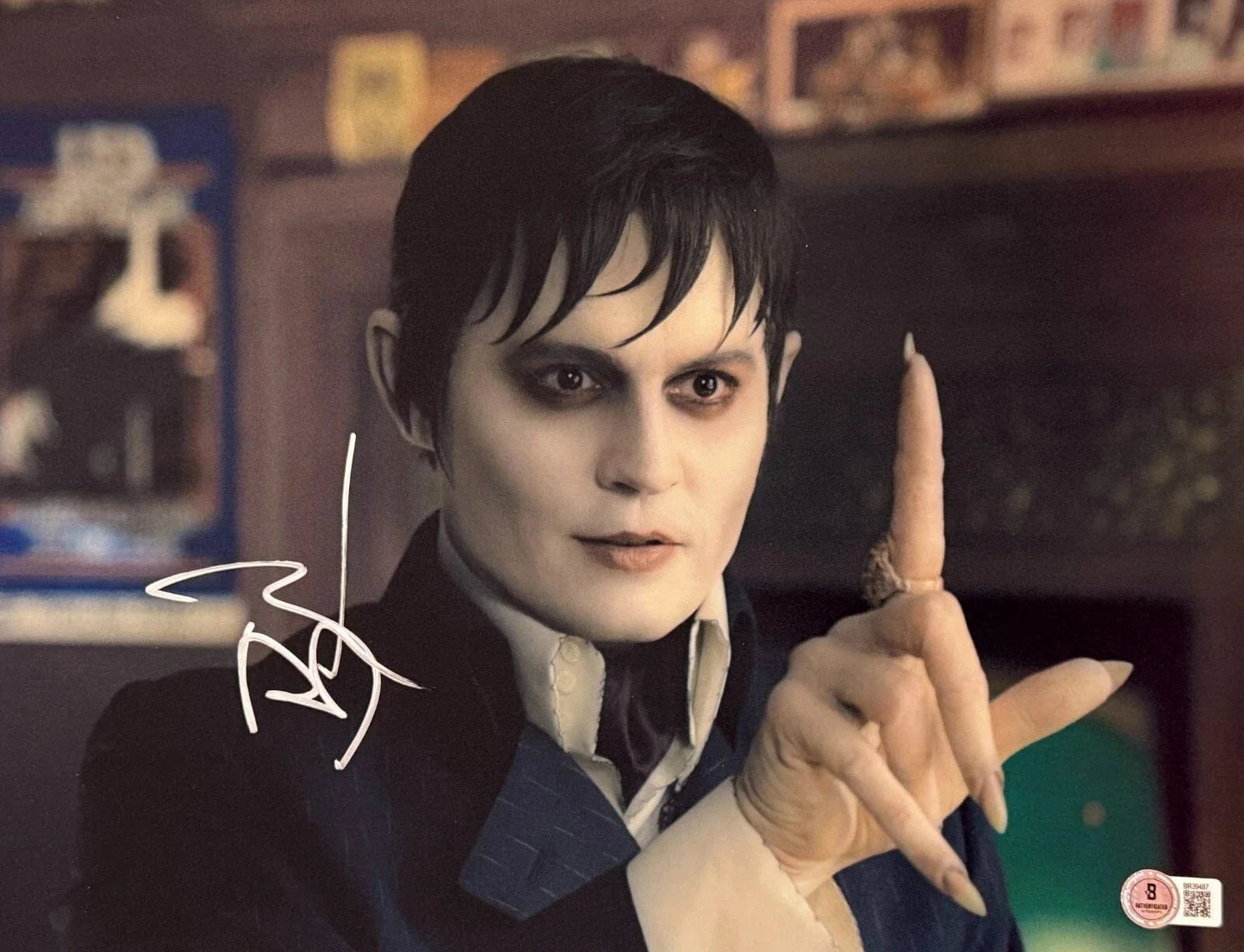 Johnny Depp Signed 11x14 Photo from Dark Shadows Beckett COA - Item #1