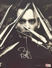Johnny Depp Signed 11x14 Photo from Edward Scissorhands Beckett COA - Item #1