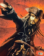 Johnny Depp Signed 11x14 Photo from Pirates of the Caribbean Beckett COA - Item #8
