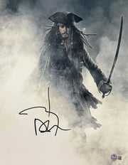 Johnny Depp Signed 11x14 Photo from Pirates of the Caribbean Beckett COA - Item #7
