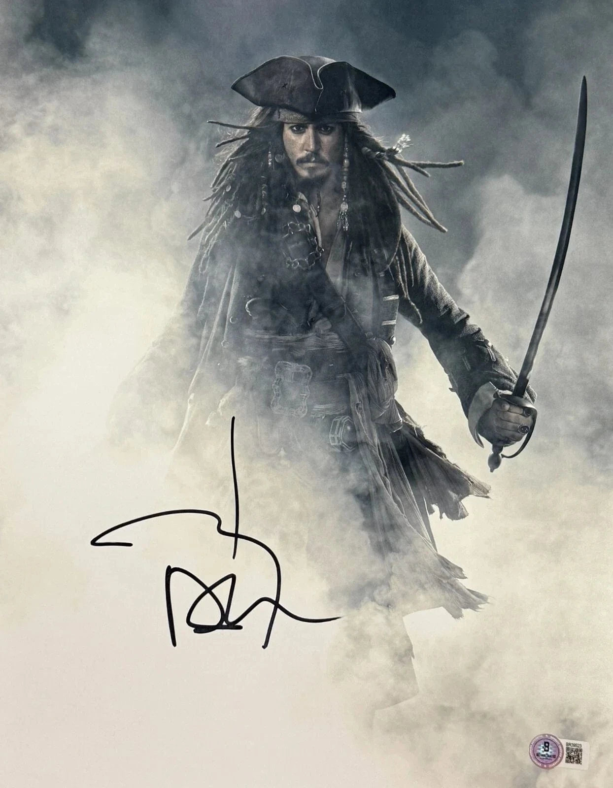 Johnny Depp Signed 11x14 Photo from Pirates of the Caribbean Beckett COA - Item #7