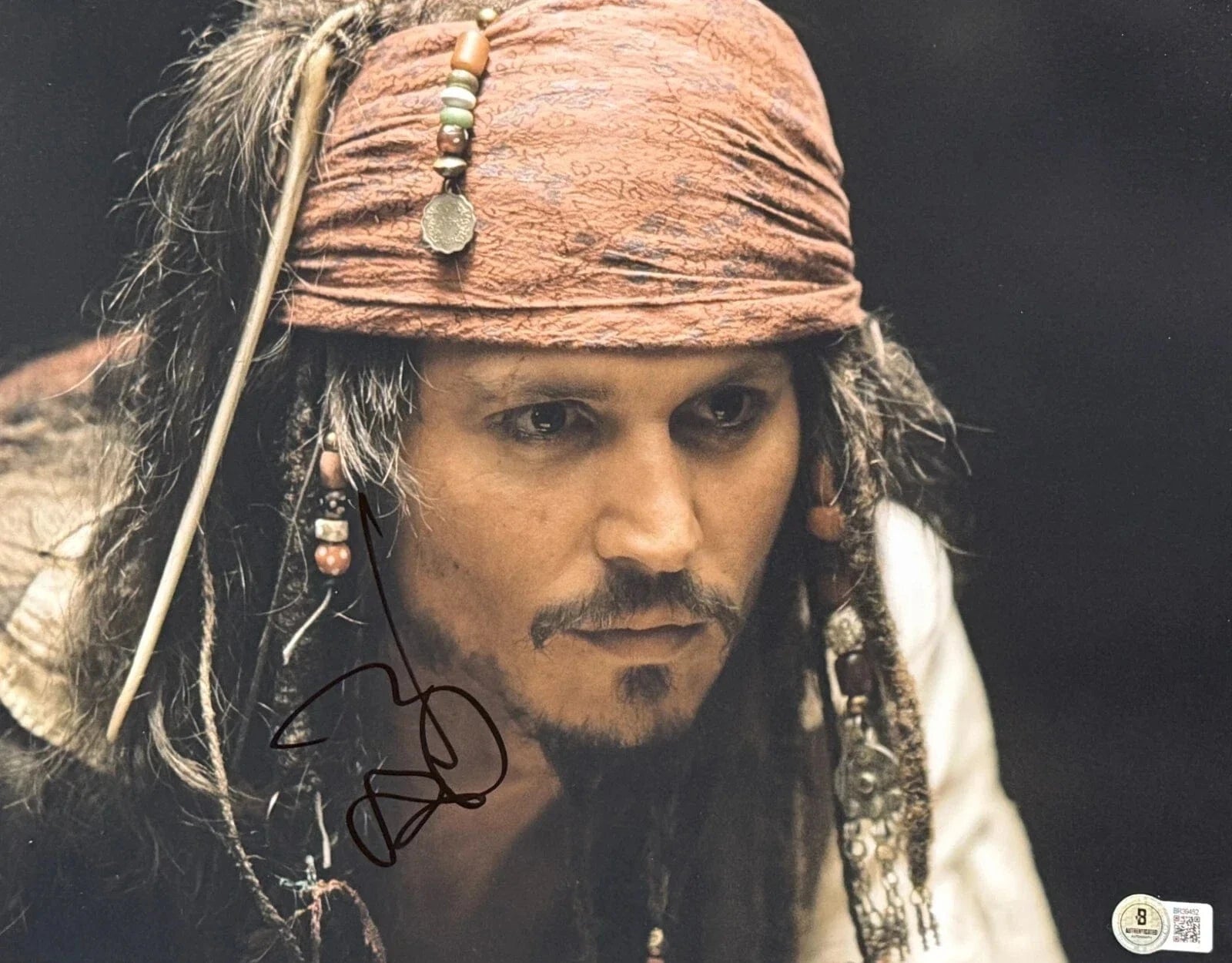 Johnny Depp Signed 11x14 Photo from Pirates of the Caribbean Beckett COA - Item #3