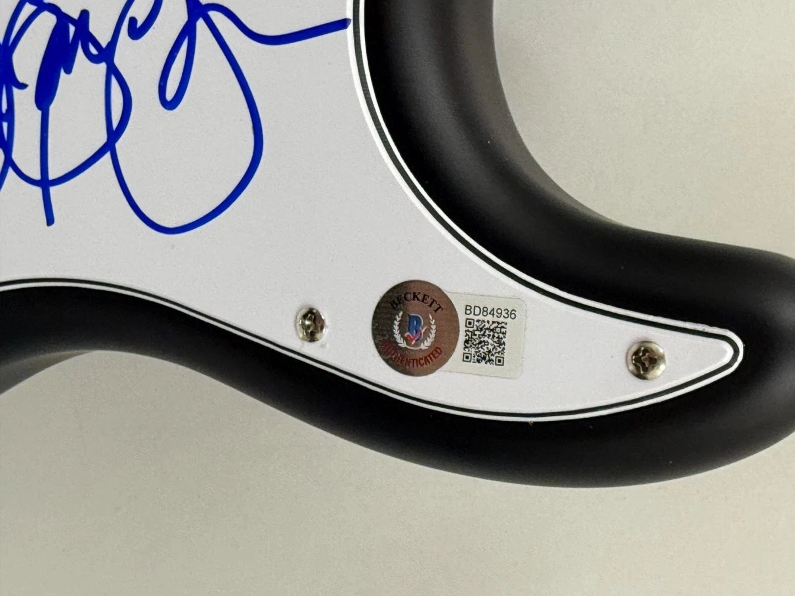 Jon Bon Jovi Signed Guitar Beckett COA - Alternate Angle