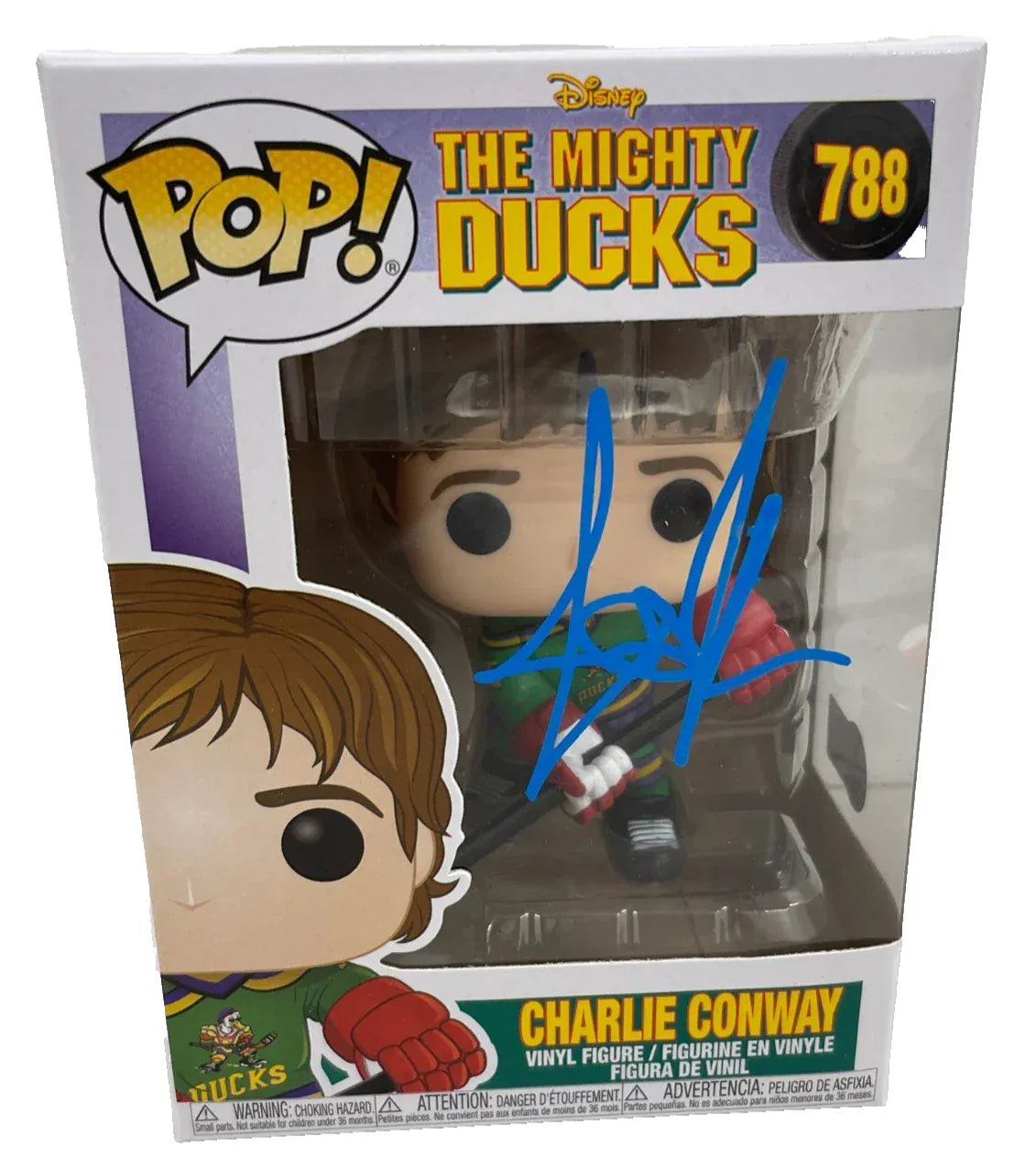 Joshua Jackson Signed Charlie Conway The Mighty Ducks 788 Funko Pop! Figure from The Mighty Ducks Beckett COA - Item #17